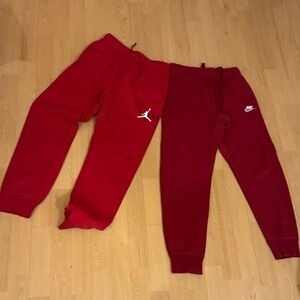 Jordan Nike red Jogger Pants